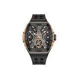 Black Case Black Dial Black Rubber Strap-Model Car Box (Random Model Car)