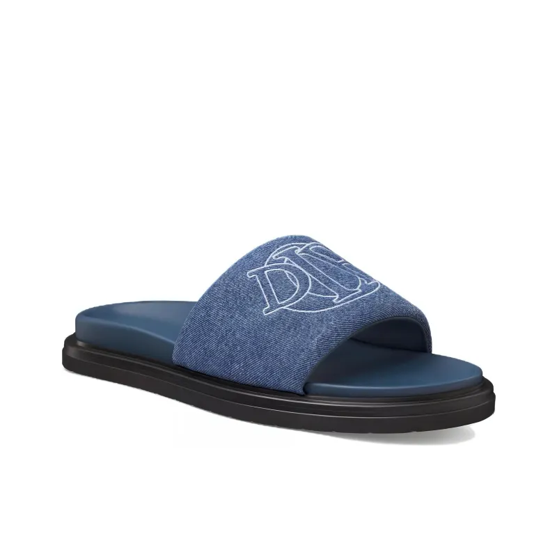 DIOR Aqua EVA Abrasion Resistant Slide Slippers Men's Blue-2