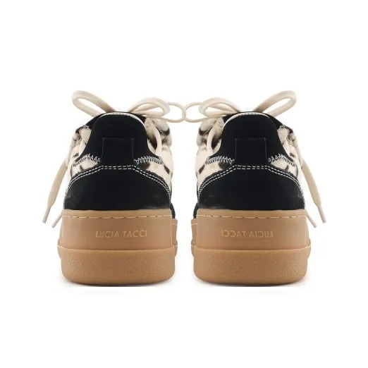 Lucia Tacci Designer Collection Casual Shoes Unisex Low Top Black-4