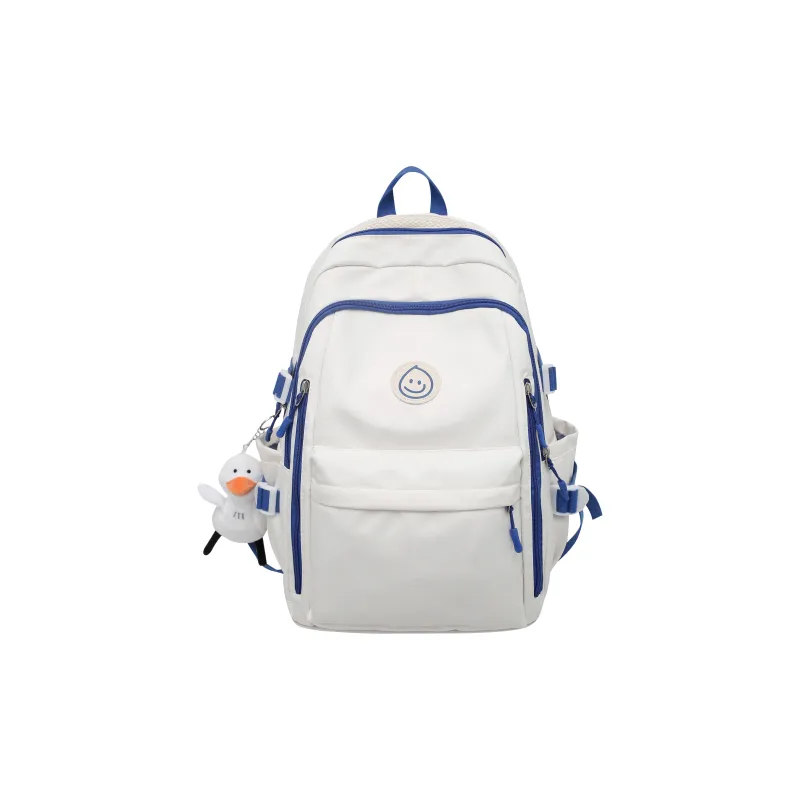 BAODIDAISHU Nylon Backpack Laptop Bag Backpack Regular Unisex Black/Beige/Red/Blue-11