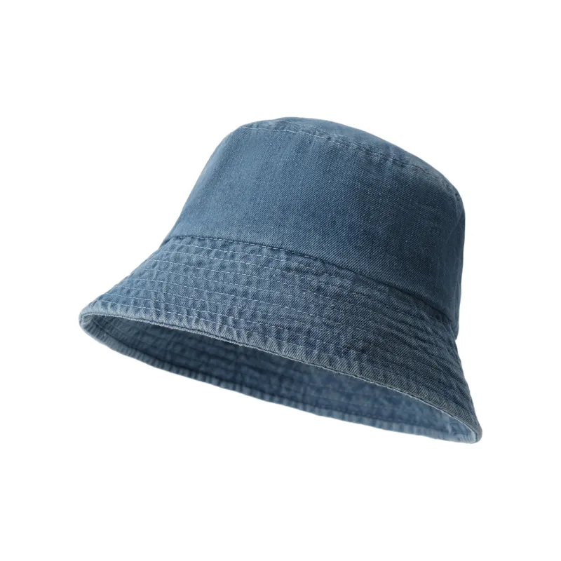 Big Head Planet Washable Denim Cotton Bucket Hats Unisex-2