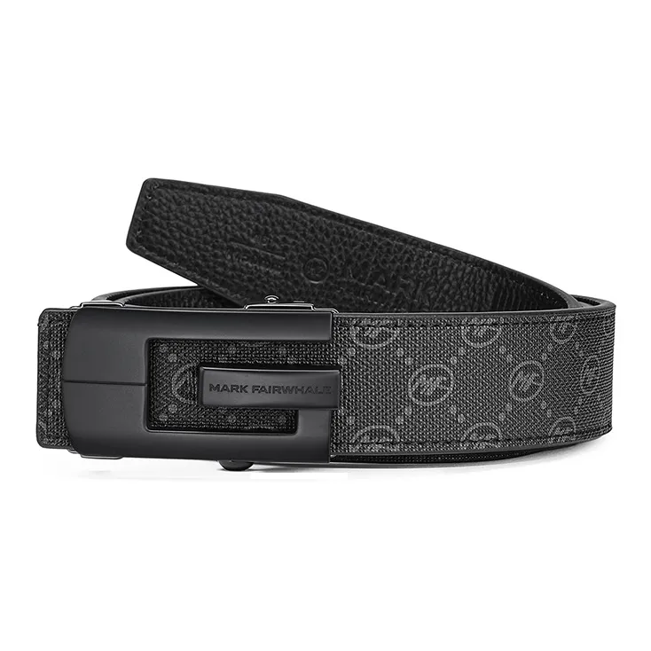 FAIRWHALE Pvc Leather Belts Men's Width 3.5CM-4