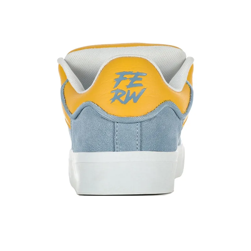 FERW Yellow Blue Dance Puffy Shoes Coverage Anti Slip And Wear Resistant Breathable Low Top Skateboard Shoes Unisex-4