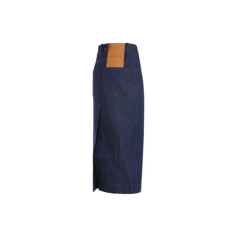 Jacquemus La Jupe De Nimes Obra 'Navy/Brown'-2