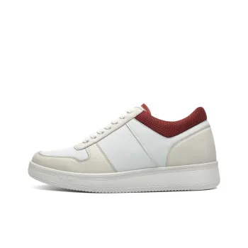 He Jinchang Low Top Skateboard Shoes Men's Beige Yellow