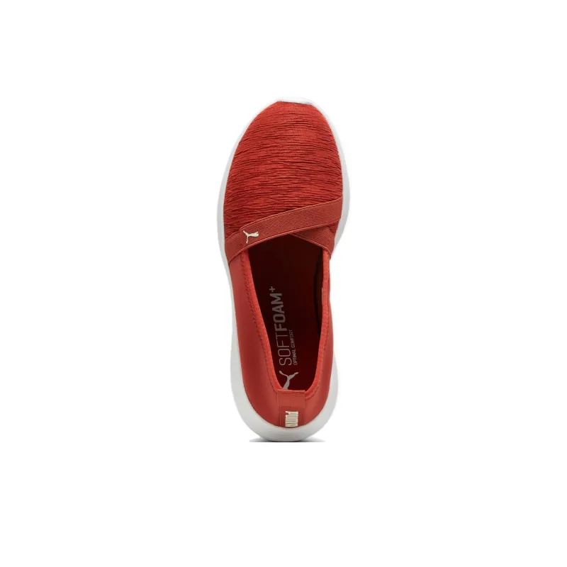 PUMA Adelina Breathable And Lightweight Low Top Casual Shoes Women's Red White-3