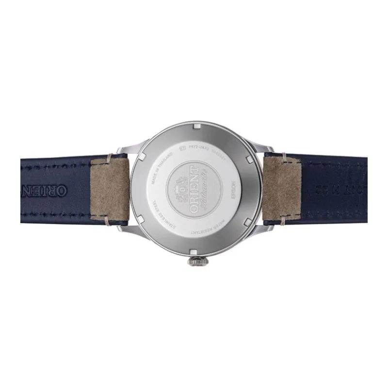 ORIENT Classic Collection Automatic/Manual Mechanical Movement Leather Strap Watch Men's Watches Blue Dial-1