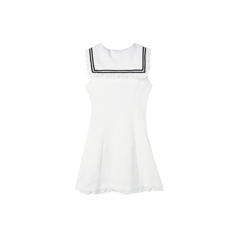 JOSR Sleeveless Dress Women's White-1