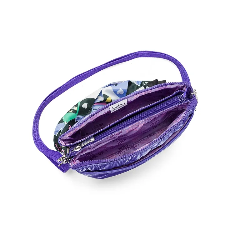 Kipling Polyamide Crossbody Bag Women's Bright Pink Purple-3