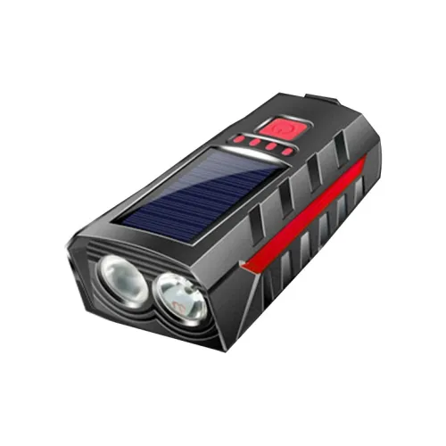 YIBUDA Bicycle Front Light Multifunction Outdoor Cycling Light With USB Dual Charging Night Light ABS Plastic