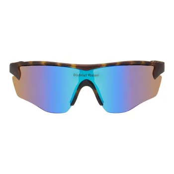 District Vision Nylon Titanium Irregular Shape Sunglasses Men's Tortoiseshell