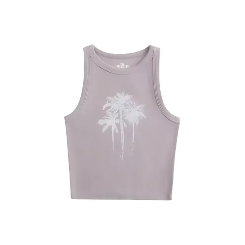 Hollister Tank Tops Women's Purple Gray