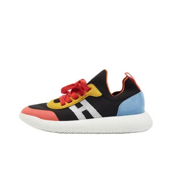 HERMES Crew Wear-Resistant Low-Top Casual Shoes Men's Black