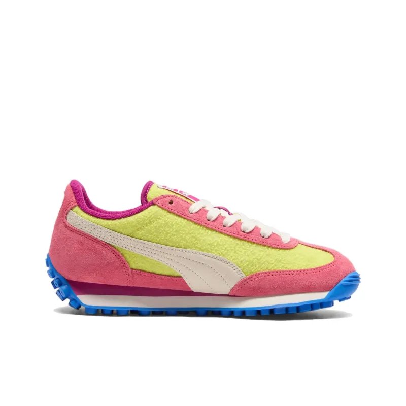 PUMA Easy Rider Anti Slip Wear Resistant Low Top Casual Shoes Women's Yellow Pink-1