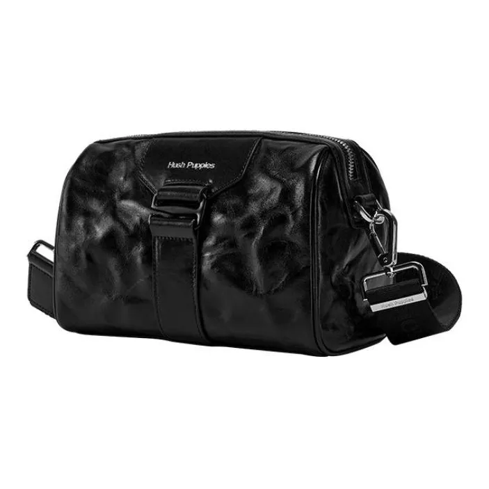 Hush Puppies Cow Leather Crossbody Bag Shoulder Bag Men's Black/Coffee-1