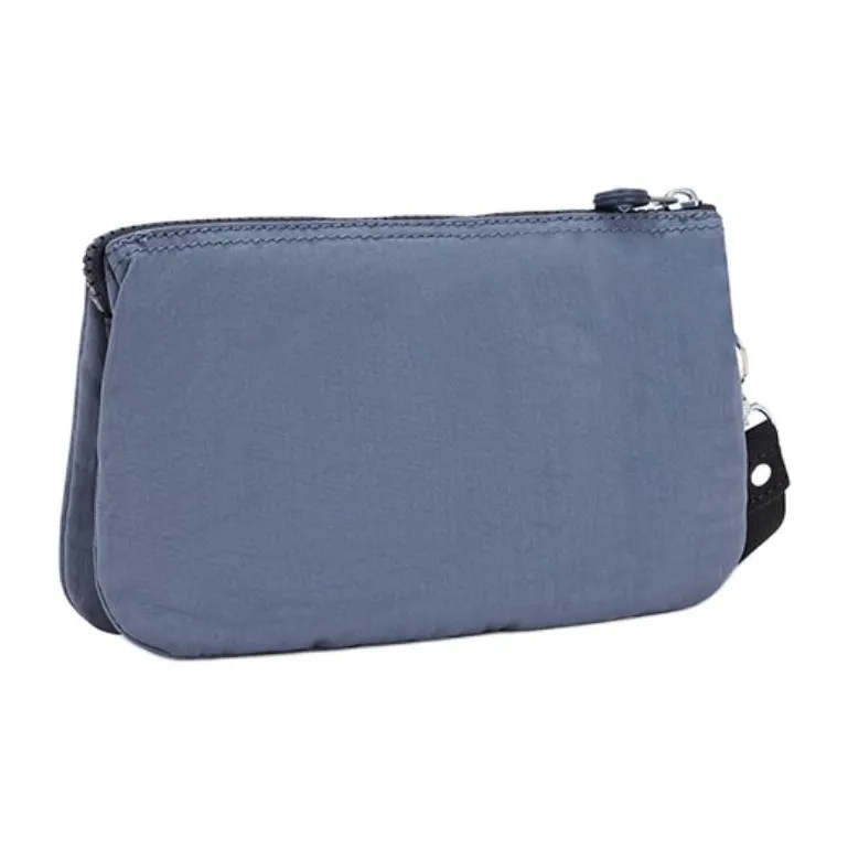 Kipling Polyamide Clutch Small Size Women's Gray Blue Purple/3D Blue Beige Monogram-1