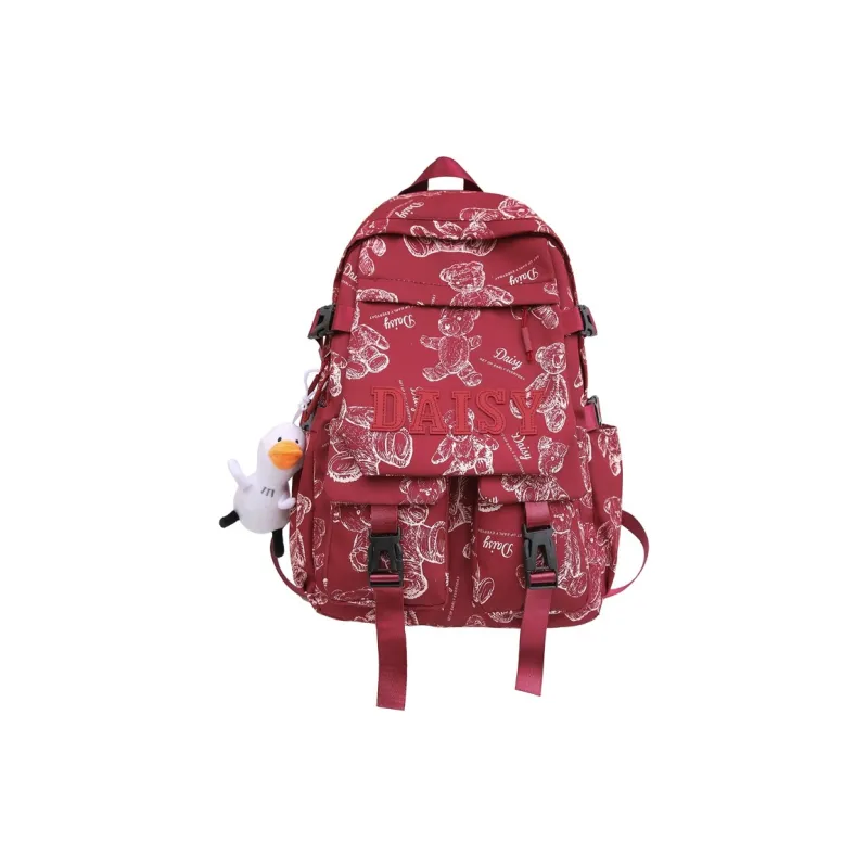 Elsvet Nylon Backpack Unisex Multicolor-4