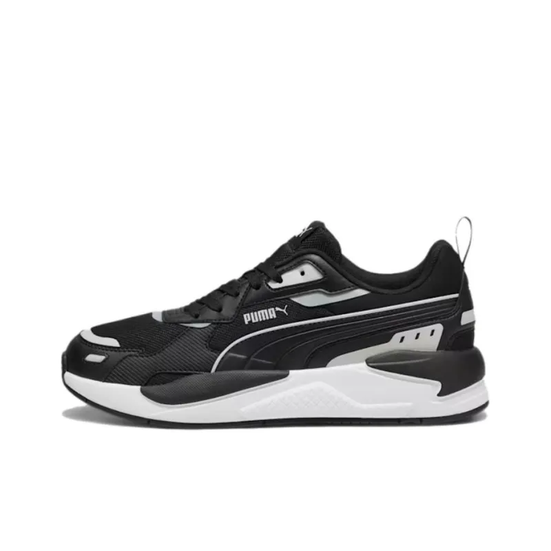 PUMA X RAY Anti Slip Wear Resistant Low Top Casual Running Shoes Unisex Black White-0