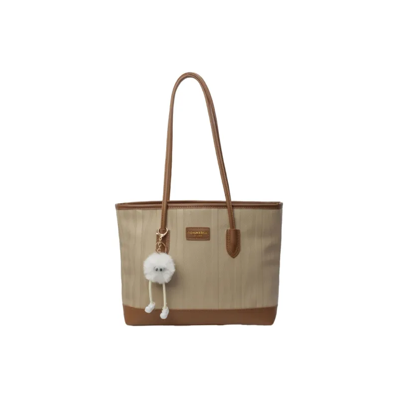 BAODIDAISHU PU Shoulder Bag Tote Handbag Women's White/Pink/Black/Khaki-18