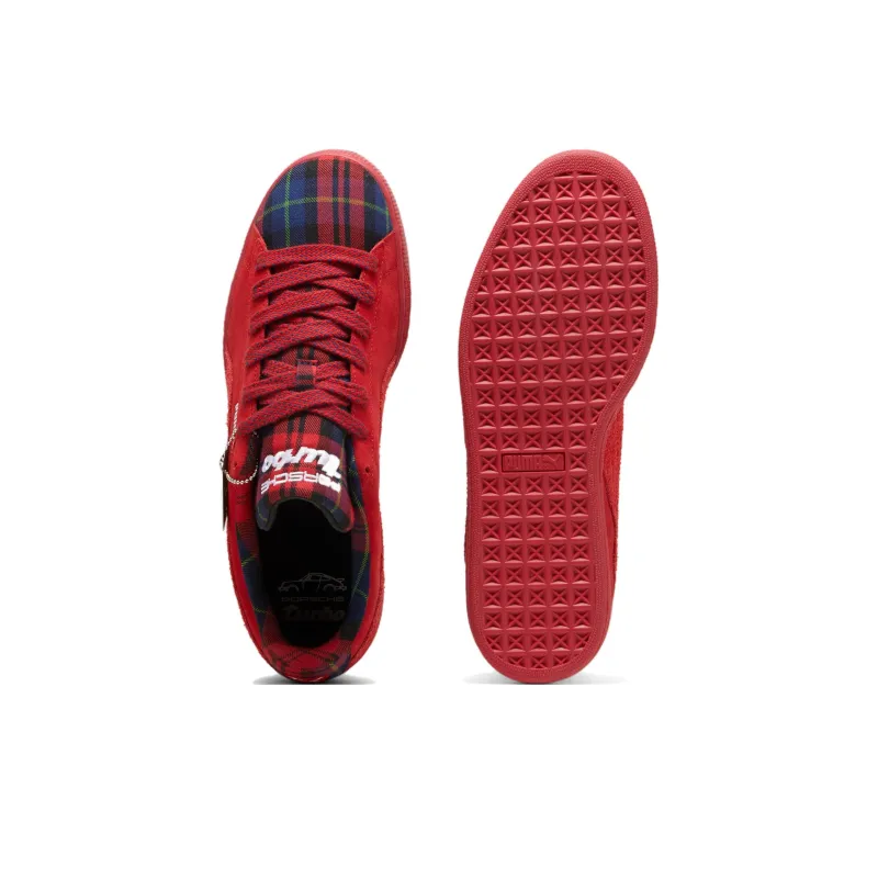 PUMA Porsche Legacy Anti Slip Wear Resistant Low Top Skateboard Shoes Unisex Red-3