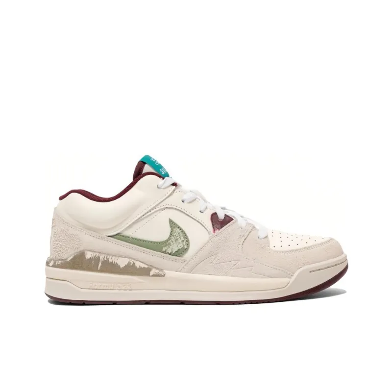 SoleFly x Jordan Stadium 90 Durable Breathable Low-Top Casual Shoes Men's Beige-1