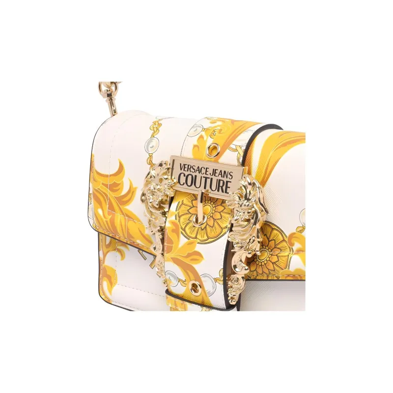 VERSACE JEANS COUTURE Polyester Portable Crossbody Bag, Shoulder Bag Women's White-4