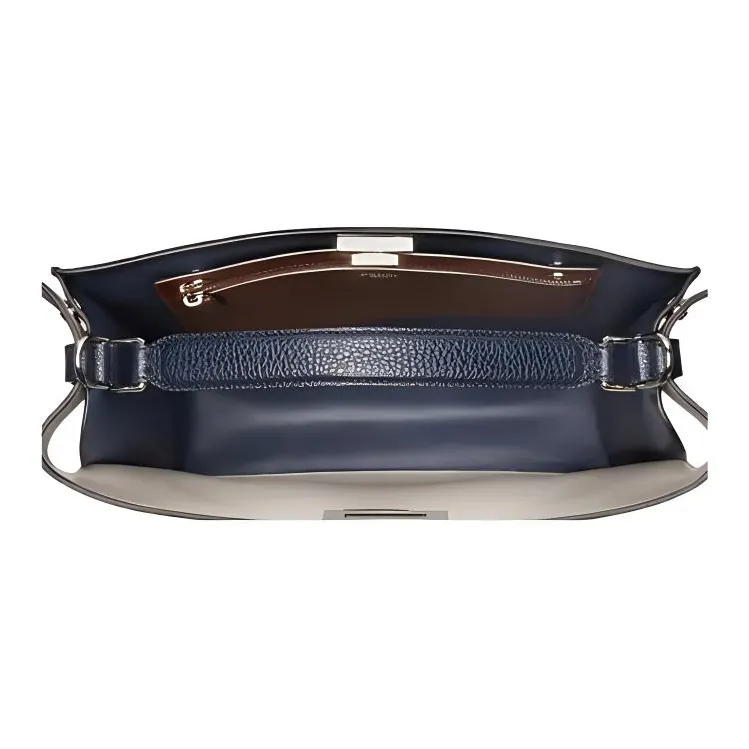 FENDI Peekaboo ISeeU Roman Nappa Leather Tote Bag Shopping Bag Shoulder Bag Crossbody Bag Handbags Men's Dark Blue-3