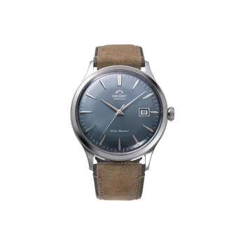 ORIENT Automatic/Manual Mechanical Movement Leather Strap Watch 42mm Men's Watches Blue Dial