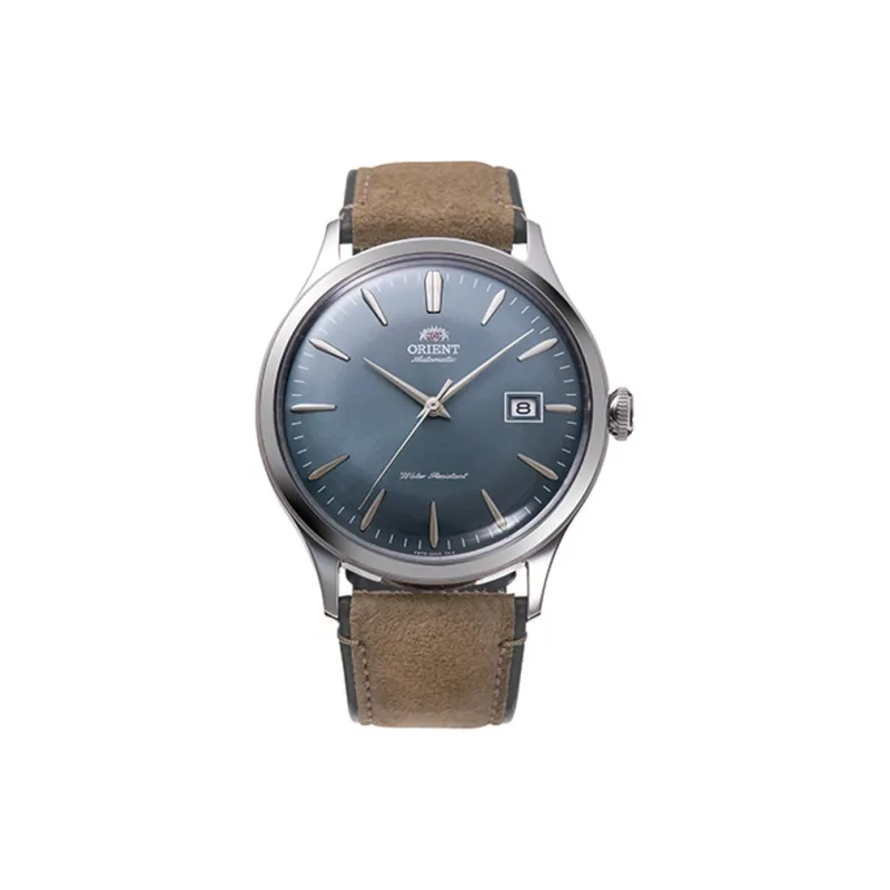ORIENT Automatic/Manual Mechanical Movement Leather Strap Watch 42mm Men's Watches Blue Dial-0