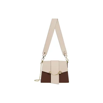 Strathberry Smooth Calf Leather Shoulder Bag Crossbody Bag Women's Oatmeal Multicolor Chocolate Multicolor Vanilla