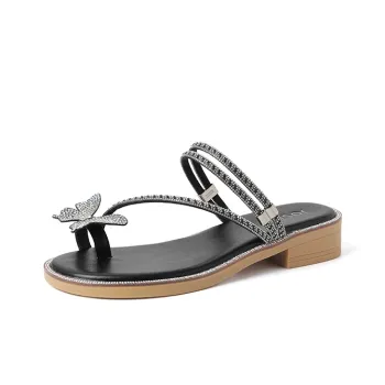 JOSINY French Bowknot Slippers Strap Sandals Women's