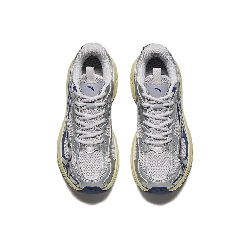 Anta Low Top Casual Running Shoes Women's Gray Silver-2