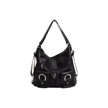Carksky PU Backpack Women's Black/White