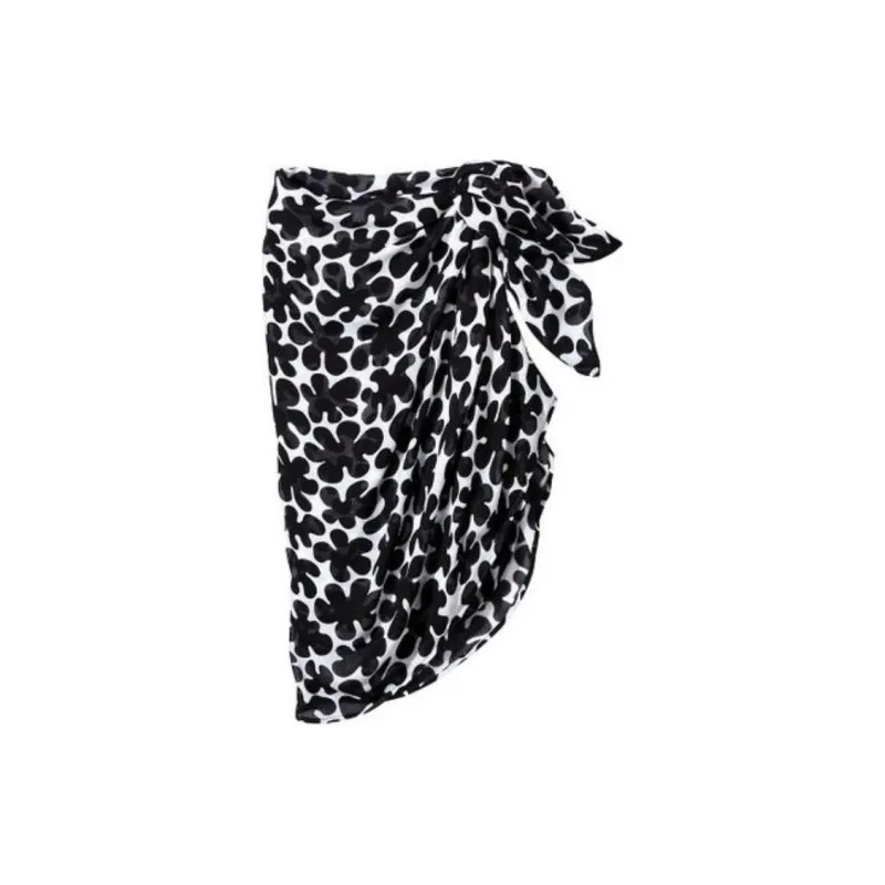 Marimekko Rayon Silk Scarves Women's Multicolor/Black-3