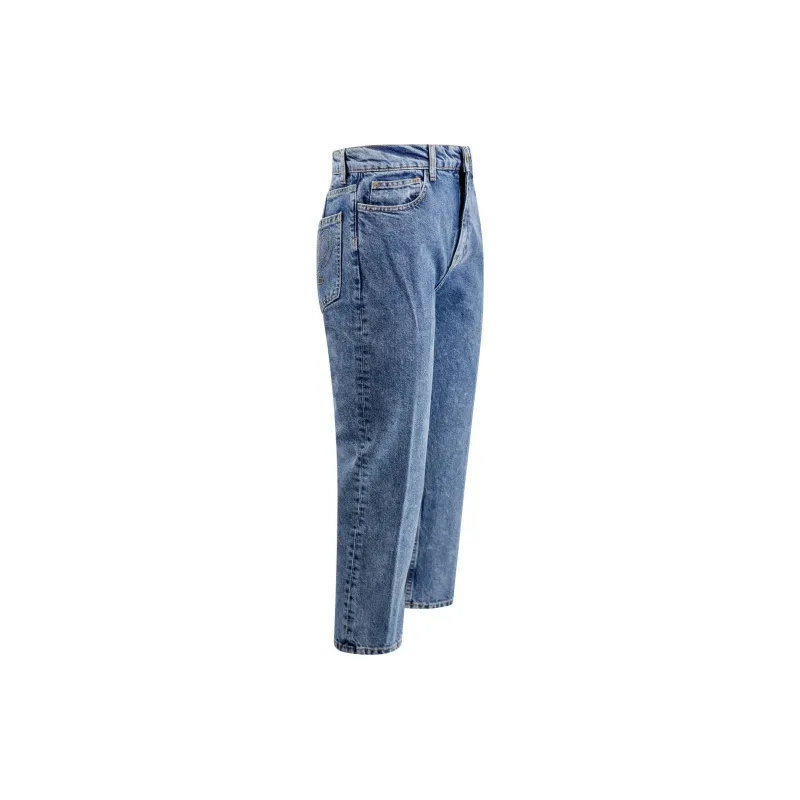 PHILOSOPHY DI LORENZO SERAFINI High Waist Cropped Slim Cut Jeans-2