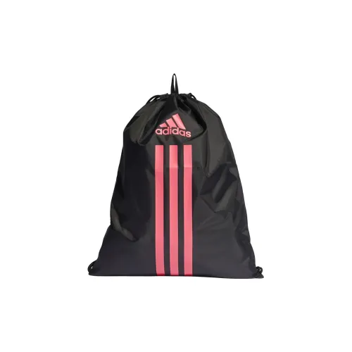 Adidas Recycled Polyester Storage Bag Unisex Black Pink