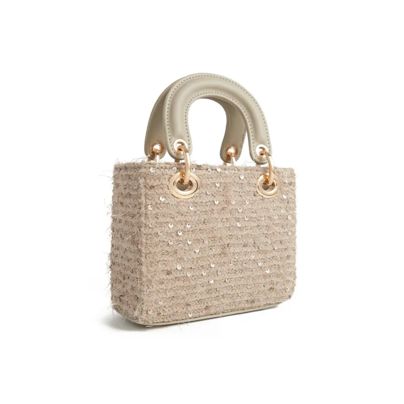 JACD Pu Niche Handbag Medium Size Women's Green Pink Gray/Nude Crystal Pink-5