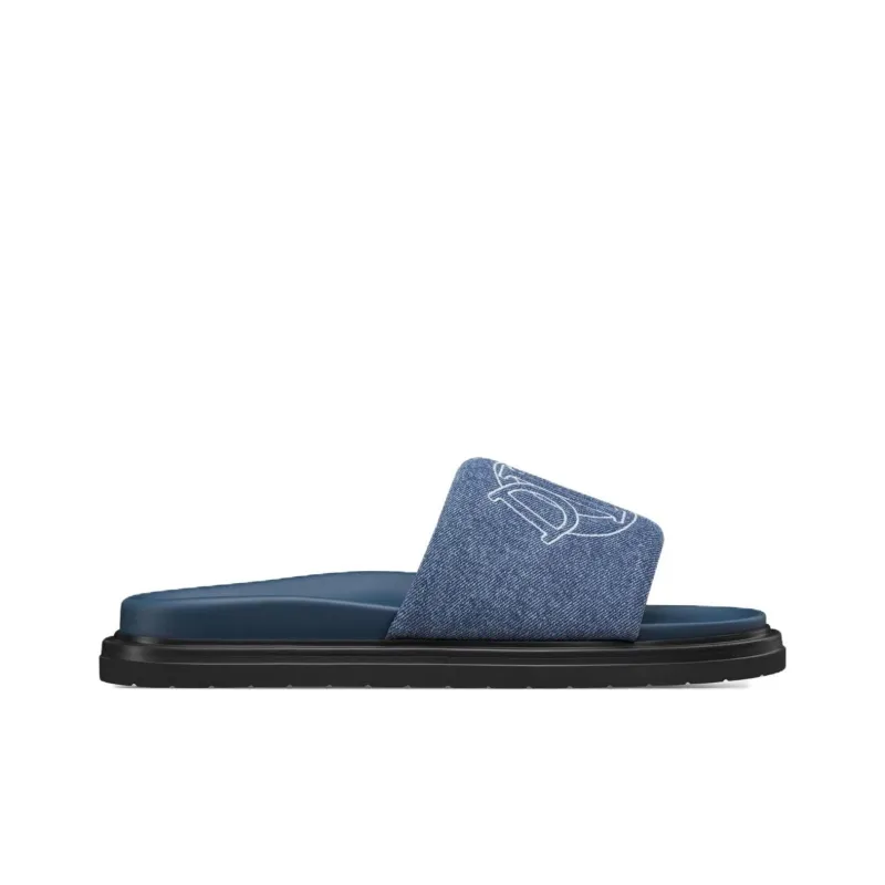 DIOR Aqua EVA Abrasion Resistant Slide Slippers Men's Blue-1