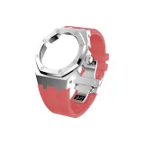 Silver Case Silver Ring Pink Printer Ribbons