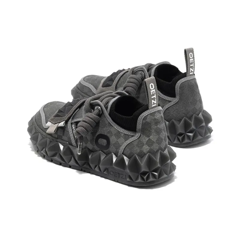 OETZI Ice Mountain Series 11 Low Top Casual Shoes Unisex Dark Gray-2