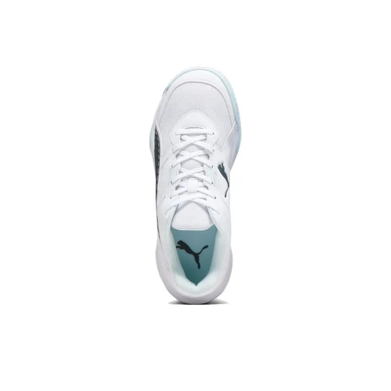 PUMA Slip Resistant, Abrasion Resistant, Breathable, Supportive Low Top Training Shoes Unisex White Blue-3