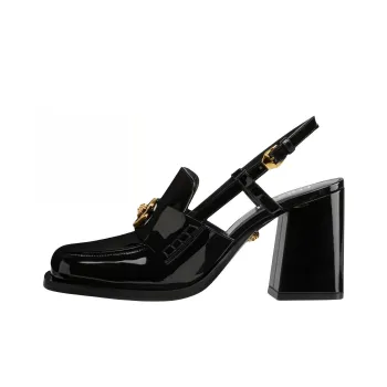 VERSACE Medusa Head Patent Leather Mules