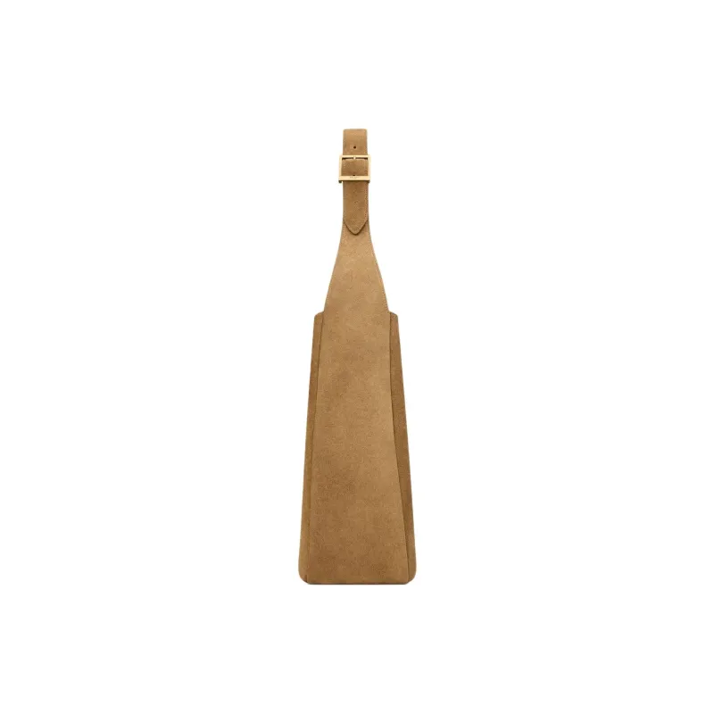 SAINT LAURENT LE5A7 Suede Large Hobo Handbag Shoulder Bag Women's Gold Leaf-2