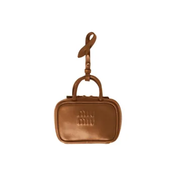 MIU MIU Leather Bag Accessory Women's Brown