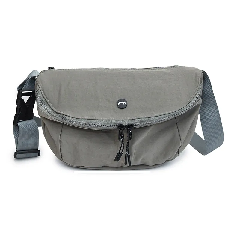 OUZIHUANG Nylon Fabric Shoulder Bag Crossbody Bag Unisex Black/Orange/Green/Khaki/Gray-16