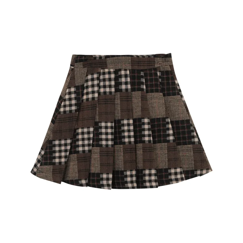 B.Duck Casual Short Skirts Women's Brown-1