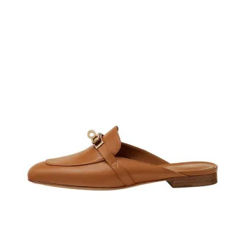 HERMES Casual Single Shoes Women's Brown