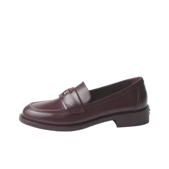 CHANEL Loafers 3cm Women's Burgundy