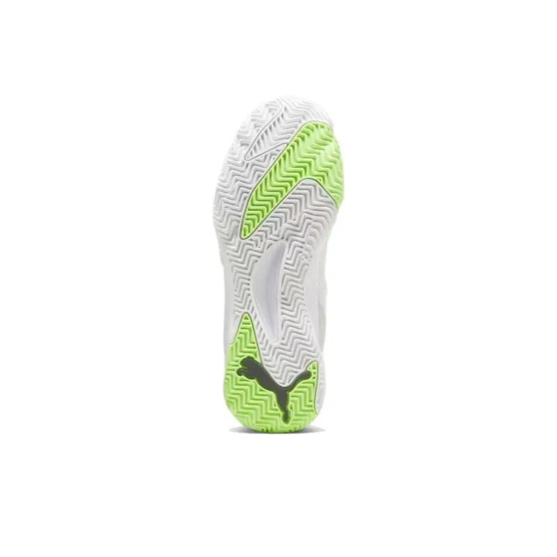 PUMA Nova Slip Resistant, Abrasion Resistant, Lightweight Low Top Training Shoes Unisex White Green-4