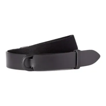 ORCIANI Solid Color Leather Leather Belts Men's Black